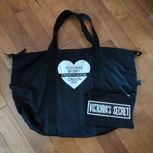 Victoria Secret tote gym bag and wristlet make-up bag